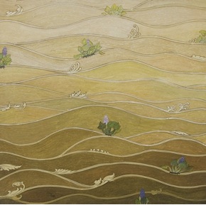 Kbach Tonle Sap 1, 2009, Duong Saree, Watercolor on paper, 50 cm. x 50 cm.