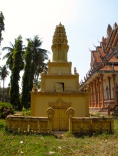 The initiative of a Cambodian-American woman who wanted to build a memorial back in her homeland - Wat Chrey, Battambang